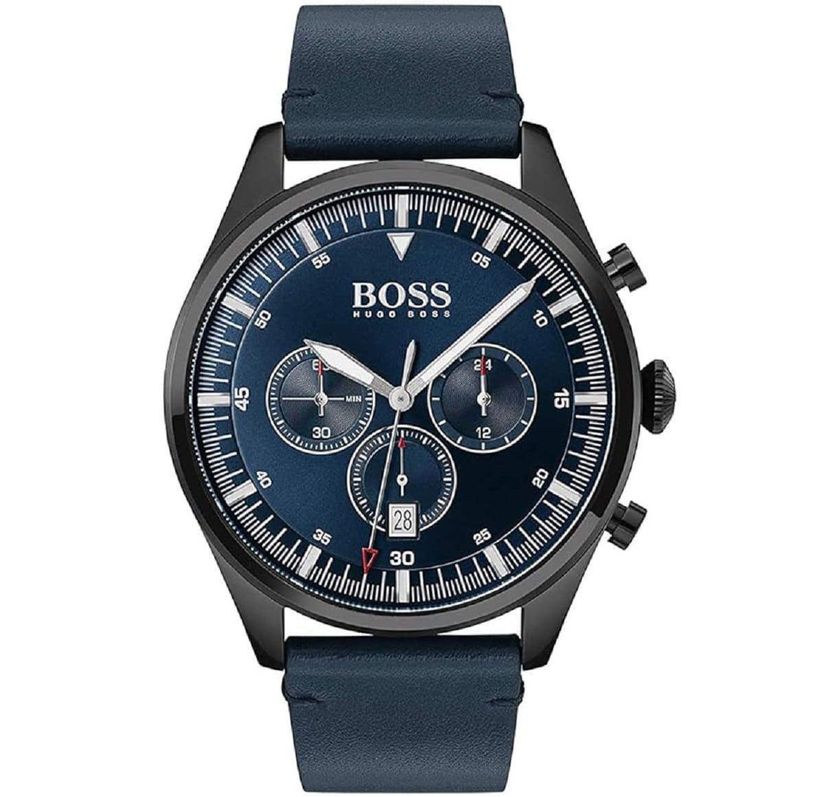 1513711-original-hugo-boss-watch-leather-blue-strap-blue-dial-chronograph-egypt