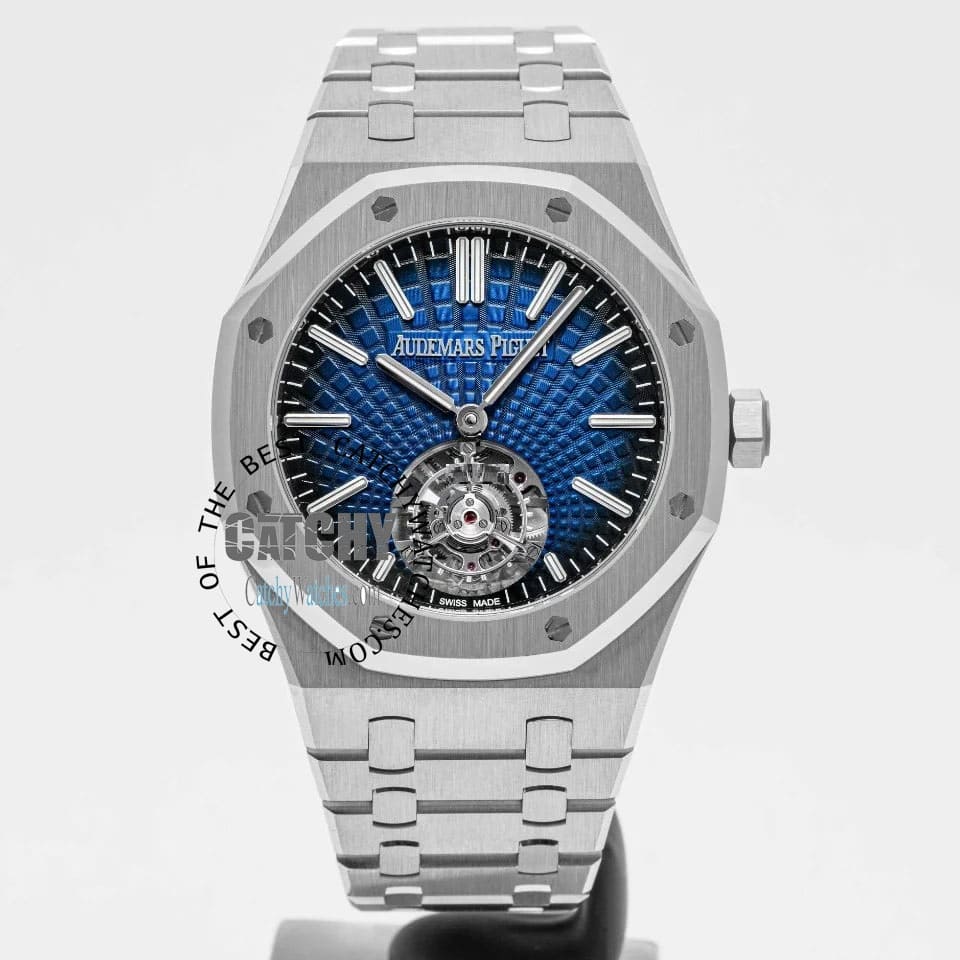 audemars-pigeut-watch-flying-blue-dial-automatic-silver-metal-strap-for-men-egypt
