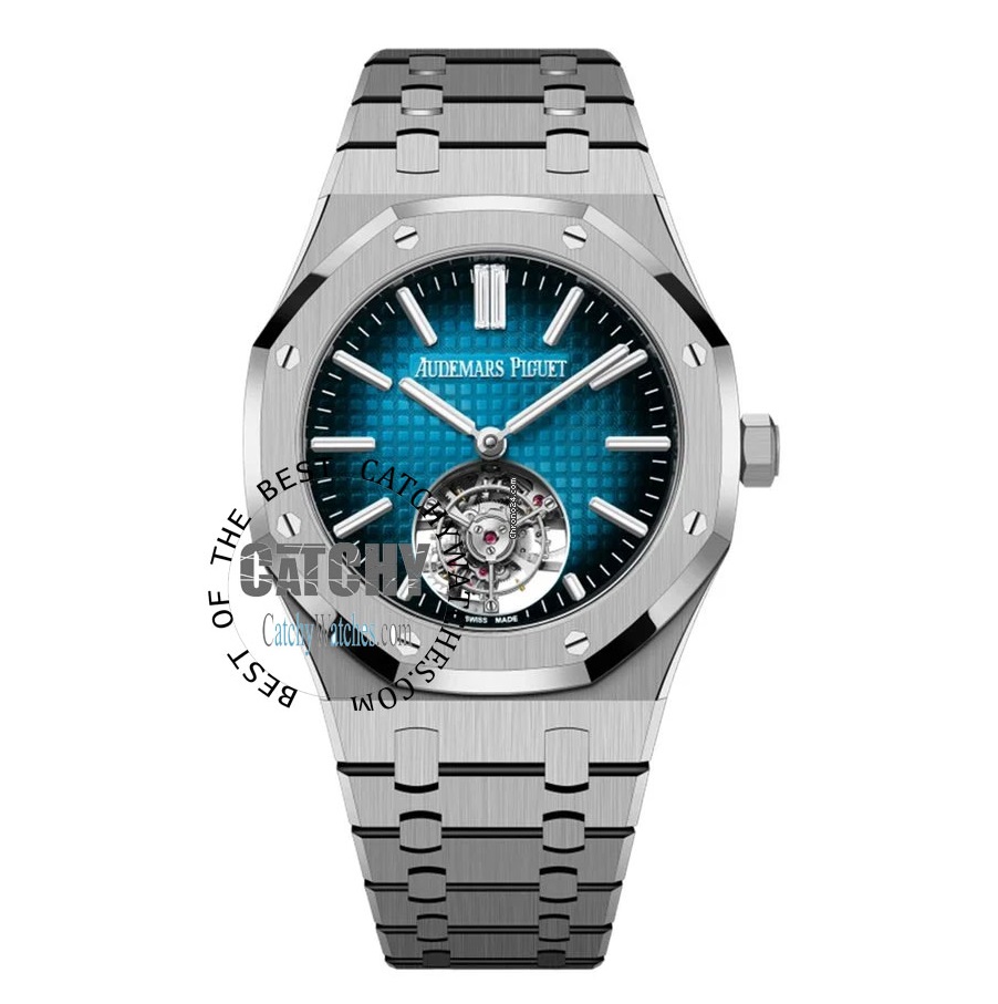 audemars-pigeut-watch-flying-shinny-blue-dial-automatic-silver-metal-strap-for-unisex-egypt