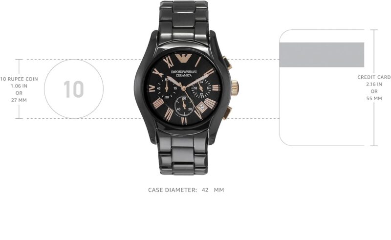 Emporio Armani Men Watch Valente Large AR1410 - Image 7