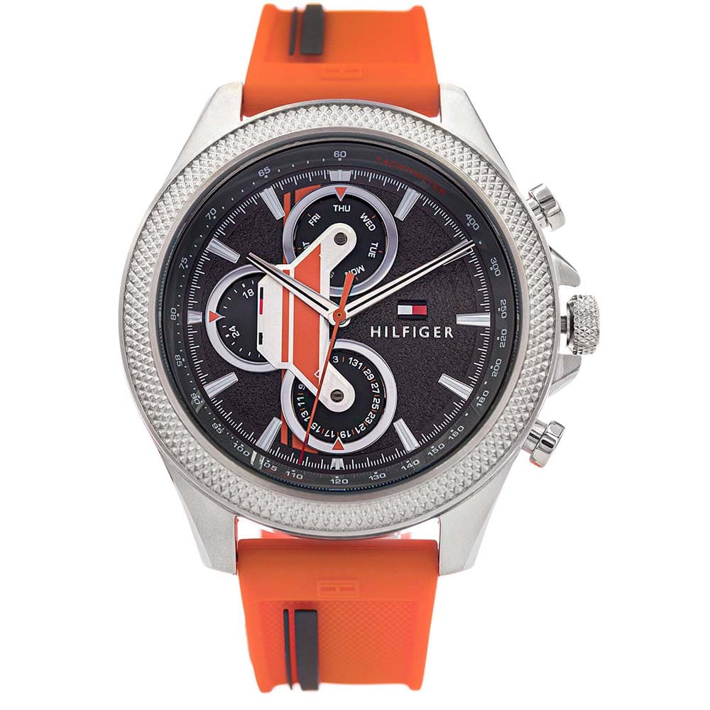 1792084-original-tommy-hilfiger-watch-orange-rubber-strap-black-dial-men-egypt
