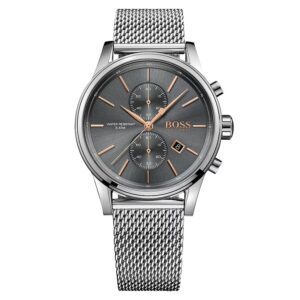 Hugo-Boss-1513440-Men-original-watch-grey-dial-silver-metal-mesh-strap-egypt