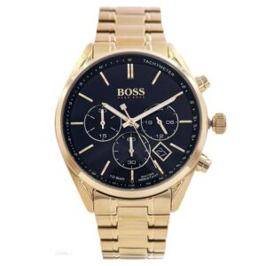 original-hugo-boss-champion-1513848-watch-men-gold-metal-strap-black-dial-egypt