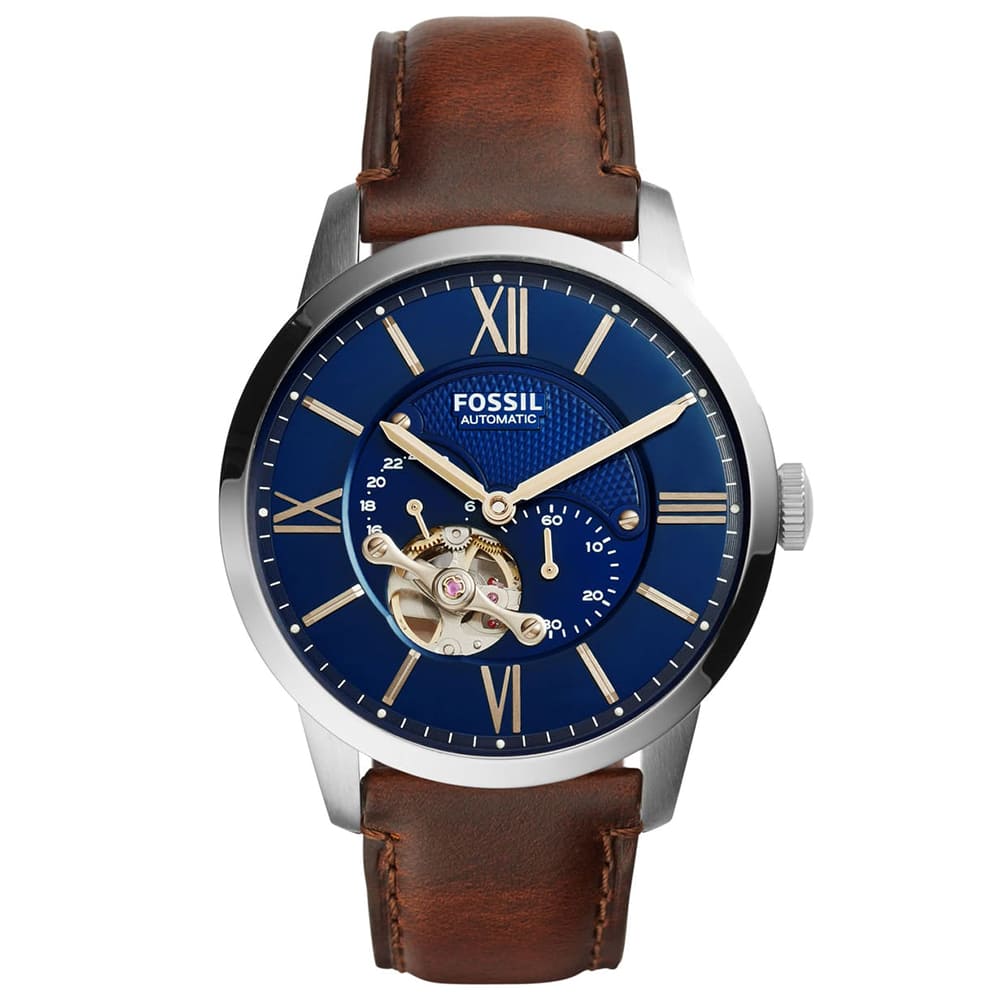 original-me3110-fossil-watch-men-blue-dial-leather-brown-strap-automatic-townsman-egypt