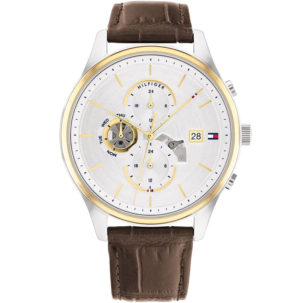 1710501-original-tommy-hilfiger-watch-men-silver-dial-leather-brown-strap-egypt