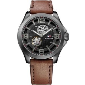 1791280-original-tommy-hilfiger-watch-men-black-dial-leather-brown-strap-automatic-egypt