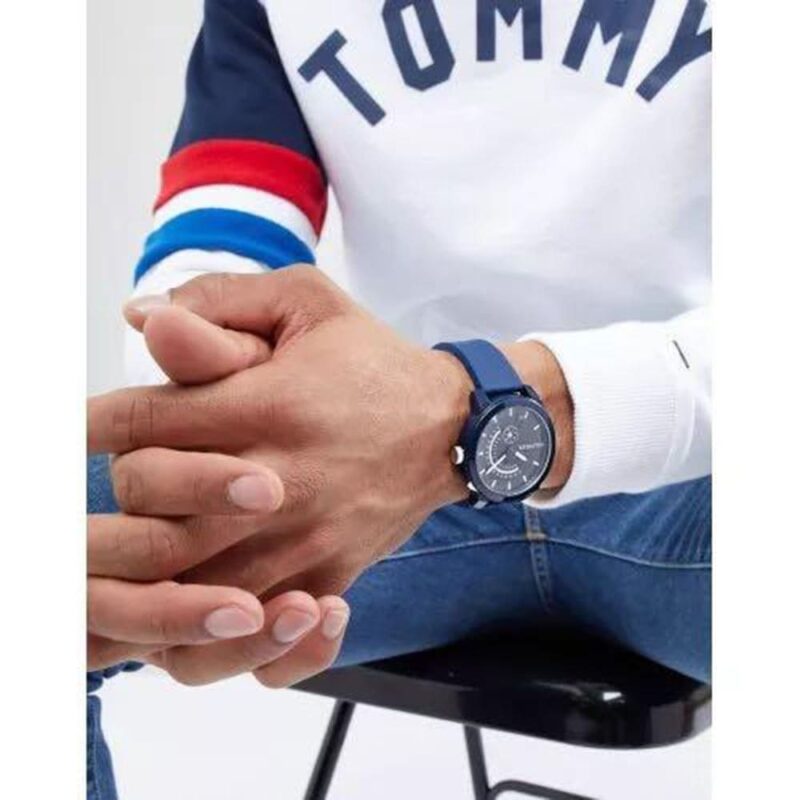 Original Tommy Hilfiger Men Watch Denim 1791482 - Image 9