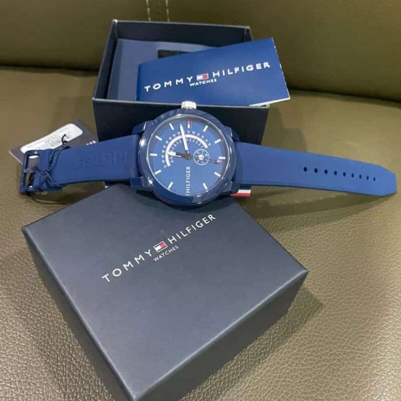 Original Tommy Hilfiger Men Watch Denim 1791482 - Image 12