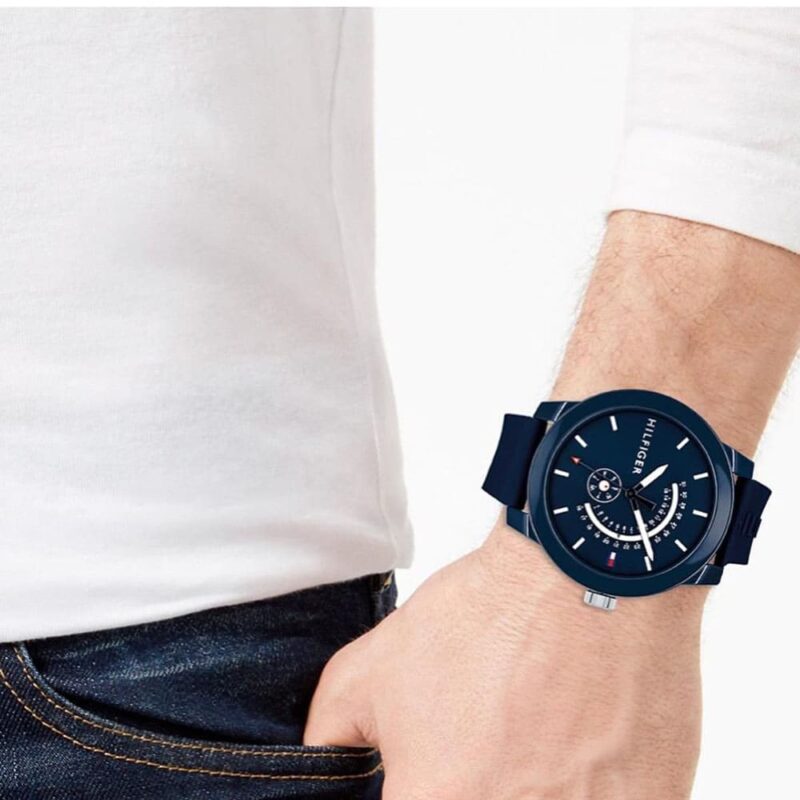 Original Tommy Hilfiger Men Watch Denim 1791482 - Image 8