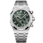 audemars-piguet-men-watch-royal-oak-silver-metal-strap-green-dial-egypt