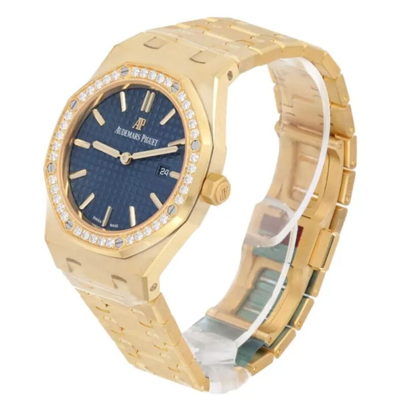 Audemars Piguet Royal Oak Womens Watch Blue Gold - Image 2