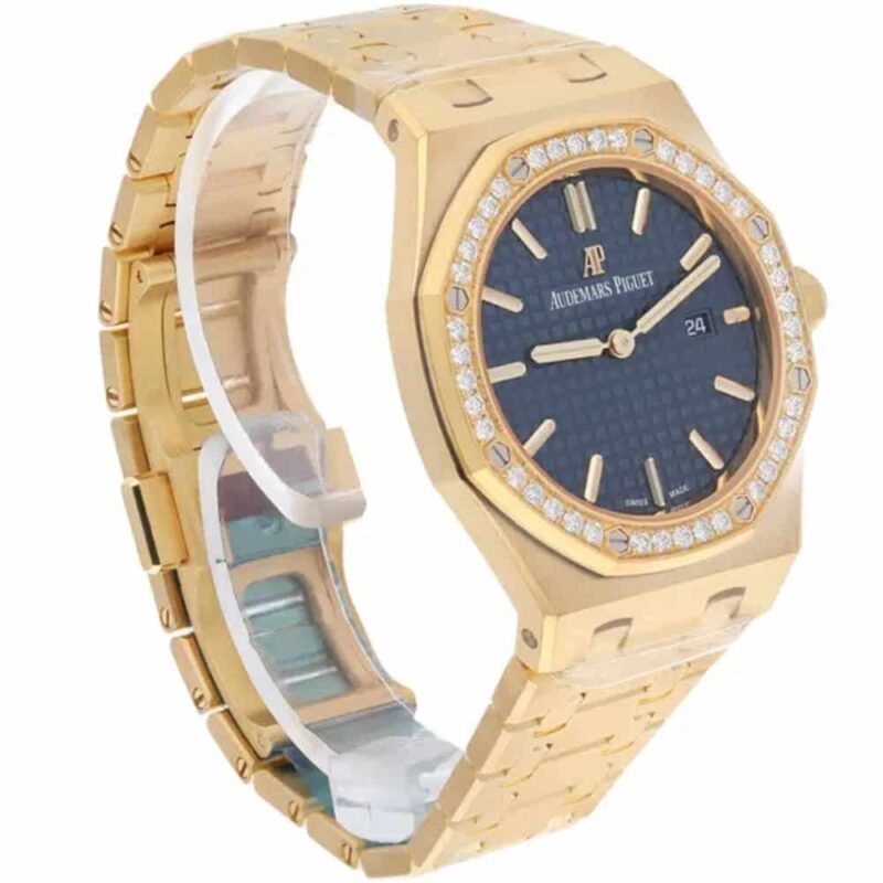 Audemars Piguet Royal Oak Womens Watch Blue Gold - Image 3