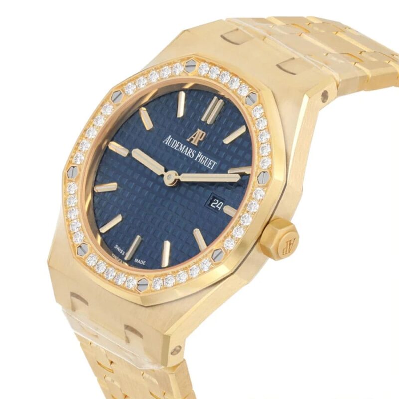 Audemars Piguet Royal Oak Womens Watch Blue Gold - Image 4
