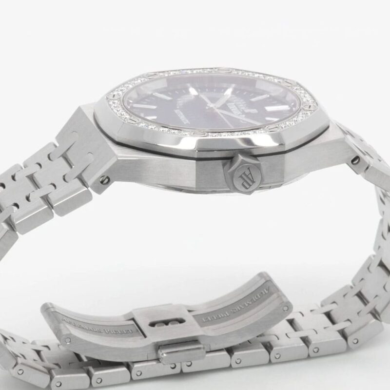 Audemars Piguet Royal Oak Womens Watch Blue Silver - Image 6