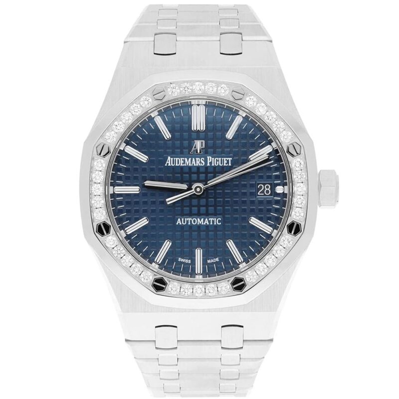 audemars-piguet-royal-oak-watch-for-women-blue-dial-silver-metal-strap-egypt