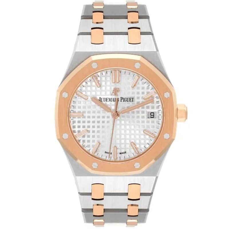 audemars-piguet-royal-oak-watch-for-women-silver-dial-rose-gold-with-strass-diamond-metal-strap-egypt