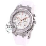 اوديمار-بيجيه-ساعه-حريمى-اوستيك-رابر-مطاط-ابيض-مينا-لون-ابيض-ميرور-اورجينال