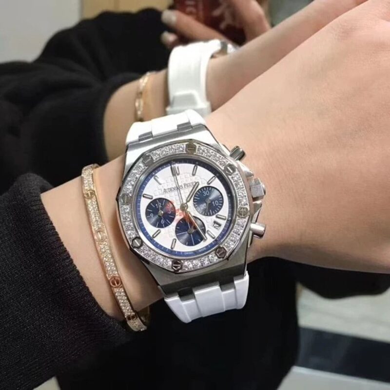 Audemars Piguet Royal Oak White Women Watch - Image 2
