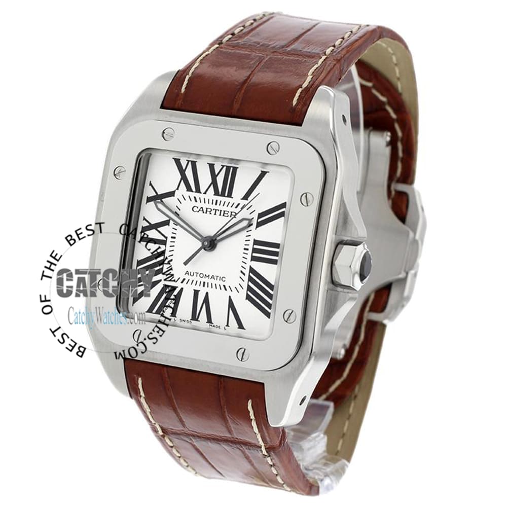 cartier-santos-watch-men-white-dial-brown-leather-strap-egypt