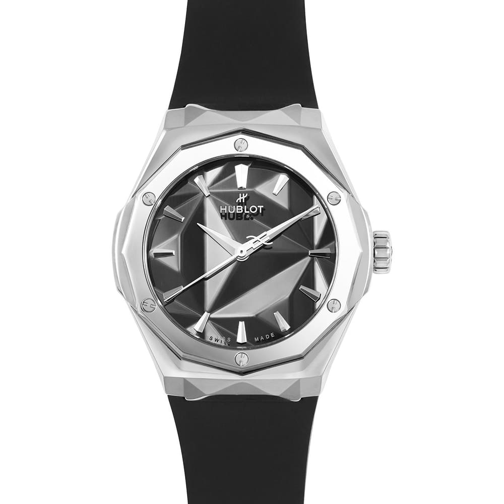 hublot-classic-fusion-magic-watch-black-ceramic-dial-silver-case-rubber-strap-automatic-egypt