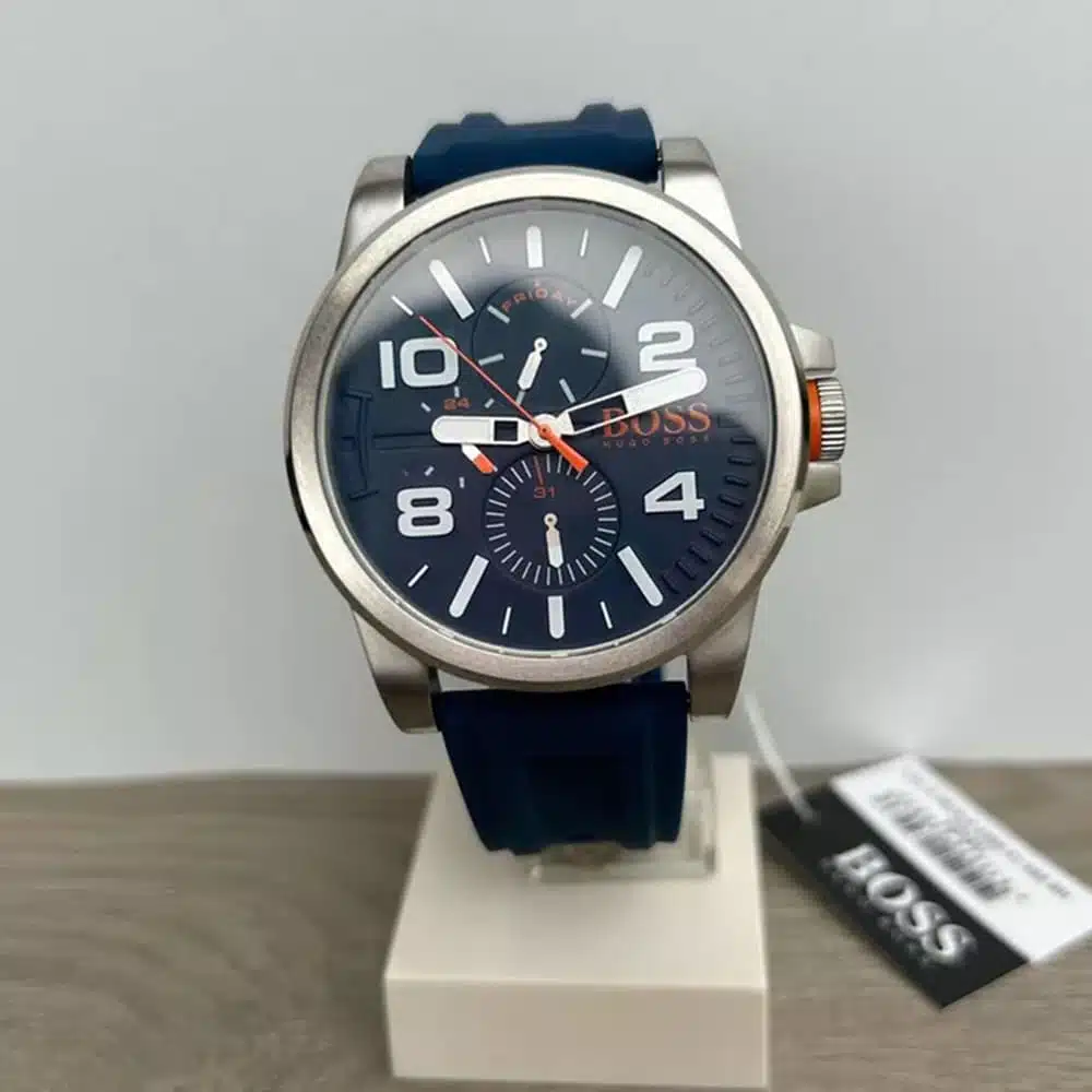 Silicone Watches Navy Blue Hugo Boss Watch BOSS Women Runner For
