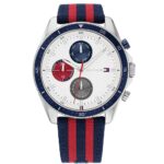 original-1792035-tommy-hilfiger-watch-men-silver-dial-textile-blue-red-strap-parker-egypt