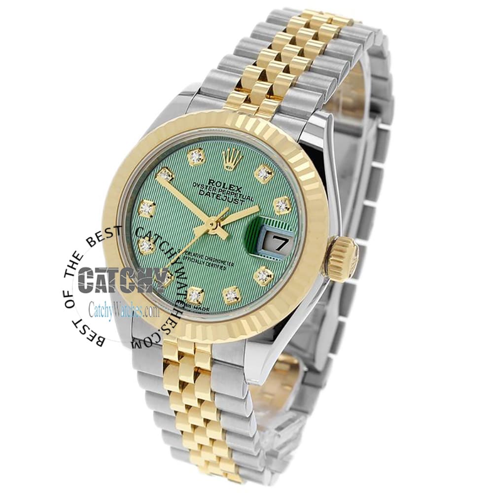 rolex-datejust-women-watch-green-dial-half-gold-metal-strap-egypt