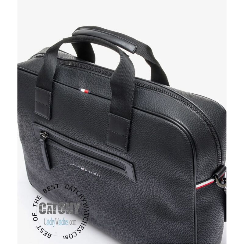 Tommy Hilfiger Black Laptop For Men Bag - Image 5