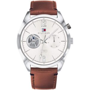 1791550-original-tommy-hilfiger-watch-men-silver-dial-leather-brown-strap-egypt