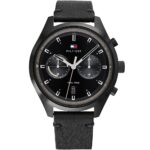 1791731-original-tommy-hilfiger-watch-men-dual-time-black-dial-leather-strap-bennett-egypt