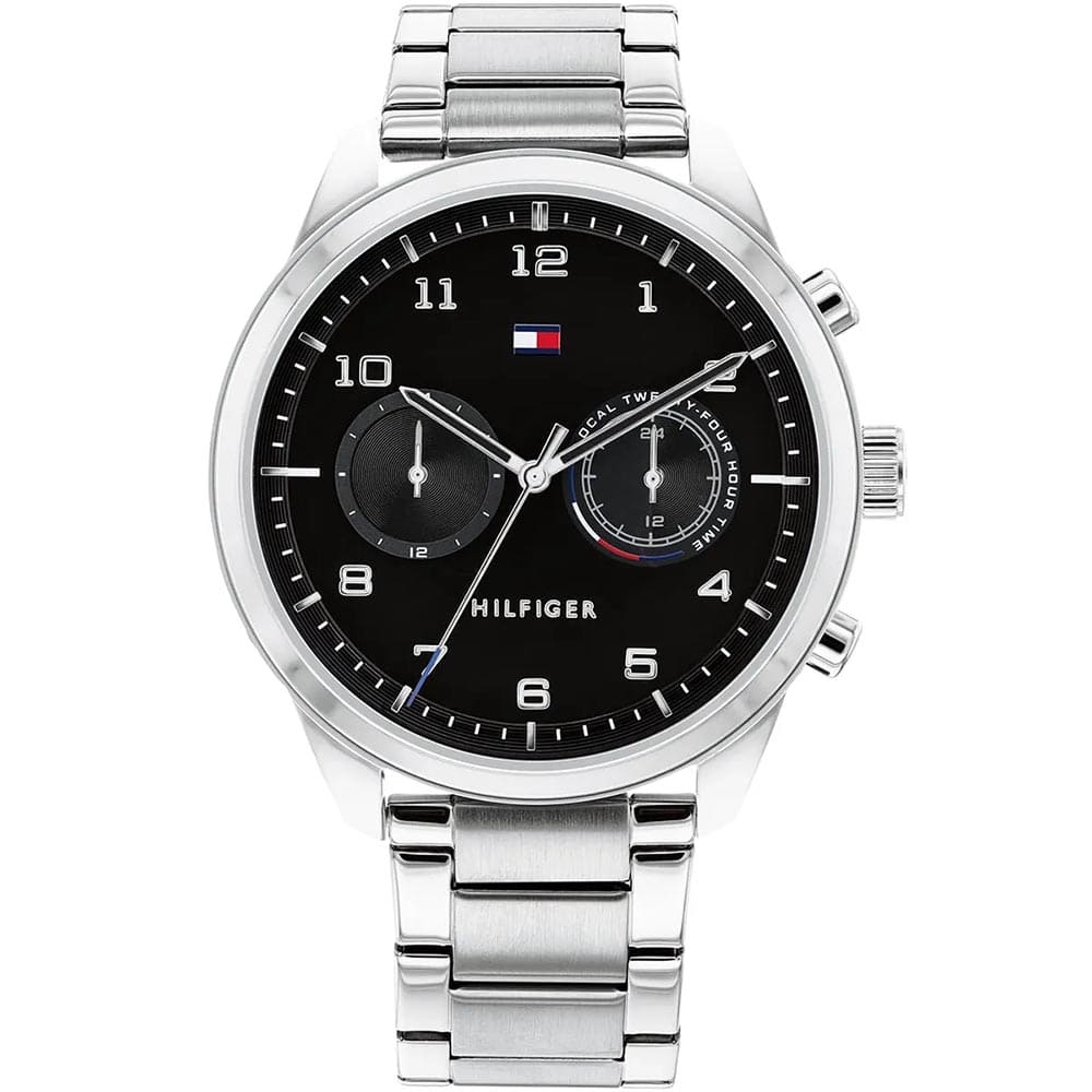 1791784-original-tommy-hilfiger-watch-dual-time-men-black-dial-metal-stainless-steel-silver-strap-battery-patrick-egypt