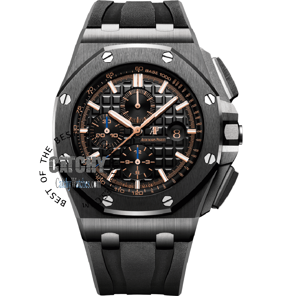 Audemars-Piguet-royal-oak-off-shore-chronograph-men-watch-rubber-black-strap-dial-egypt