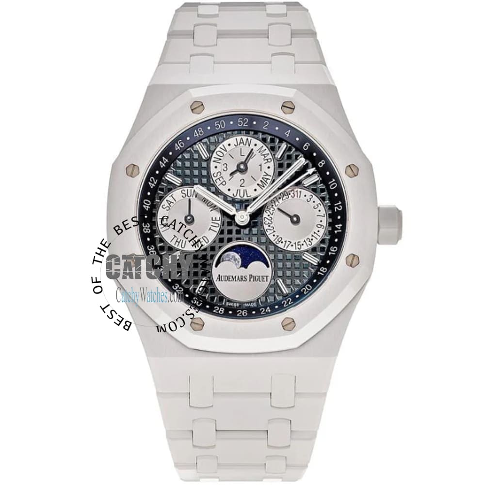 audemars-piguet-royal-oak-balck-dial-moon-silver-metal-strap-egypt