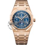 audemars-piguet-royal-oak-blue-dial-moon-rose-gold-metal-strap-egypt