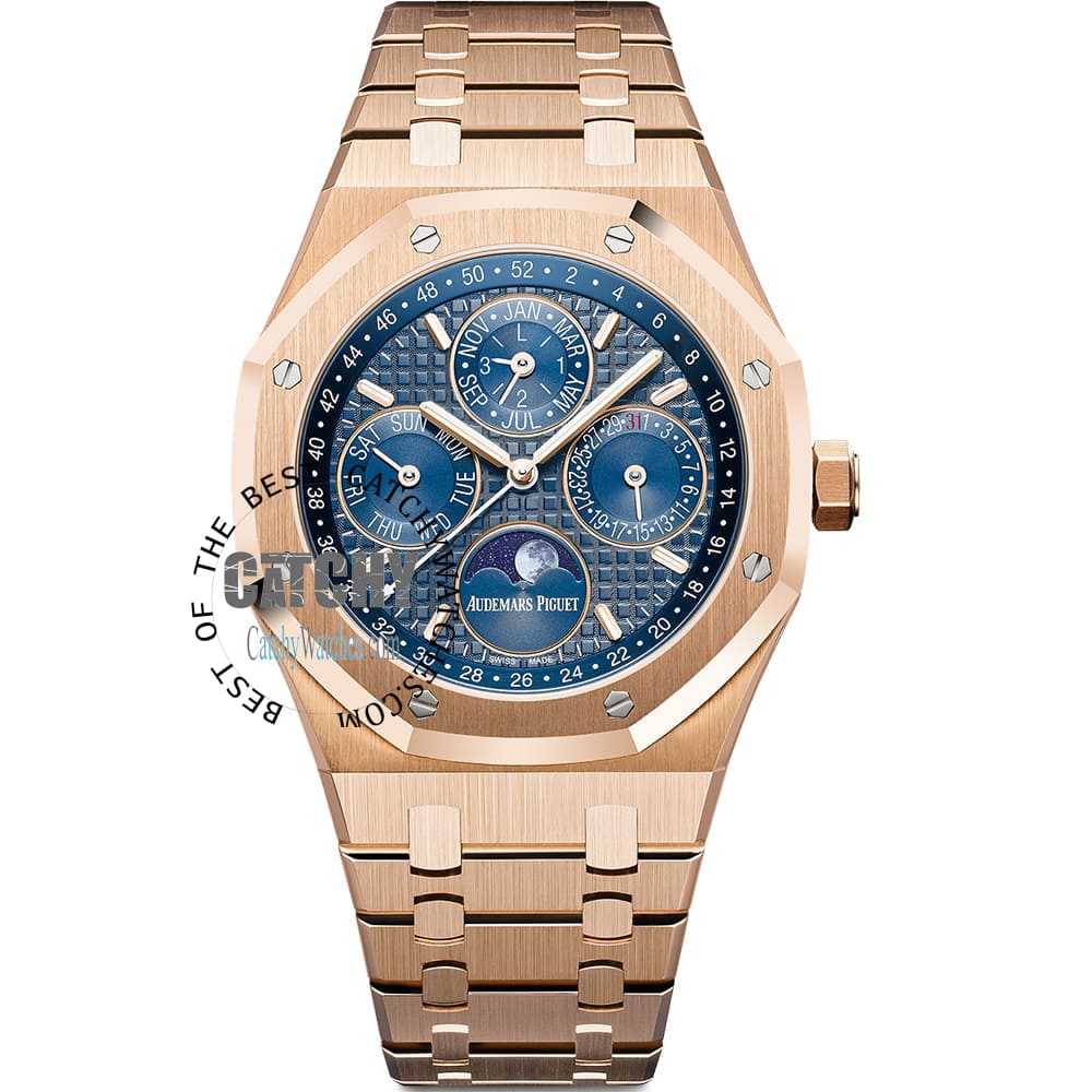 audemars-piguet-royal-oak-blue-dial-moon-rose-gold-metal-strap-egypt