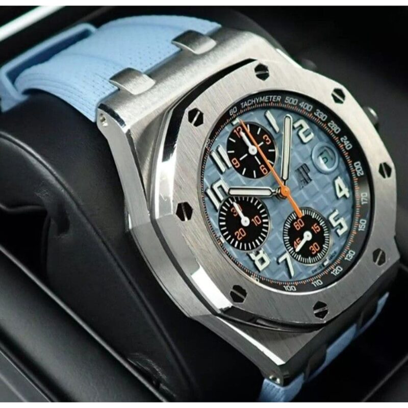 Audemar Piguet Watch For Men Royal Oak Blue - Image 3