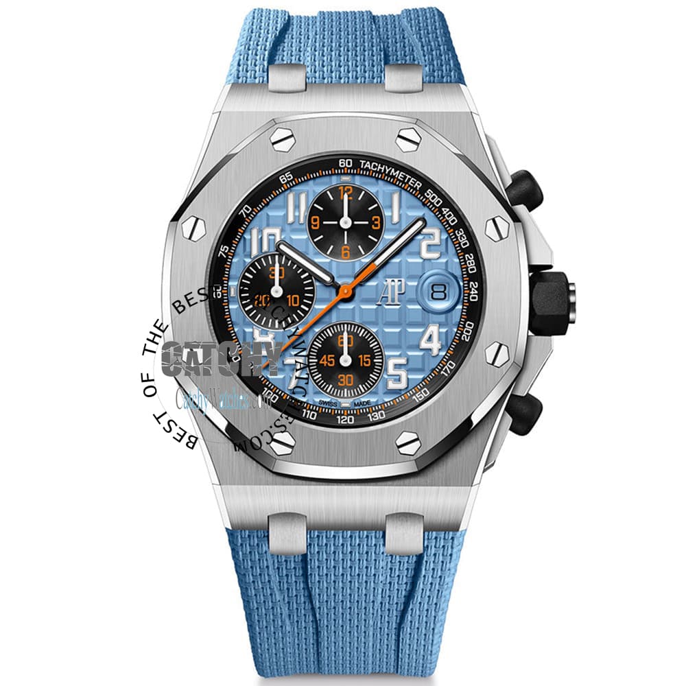 audemars-piguet-royal-oak-watch-for-men-rubber-blue-sreap-dial-egypt