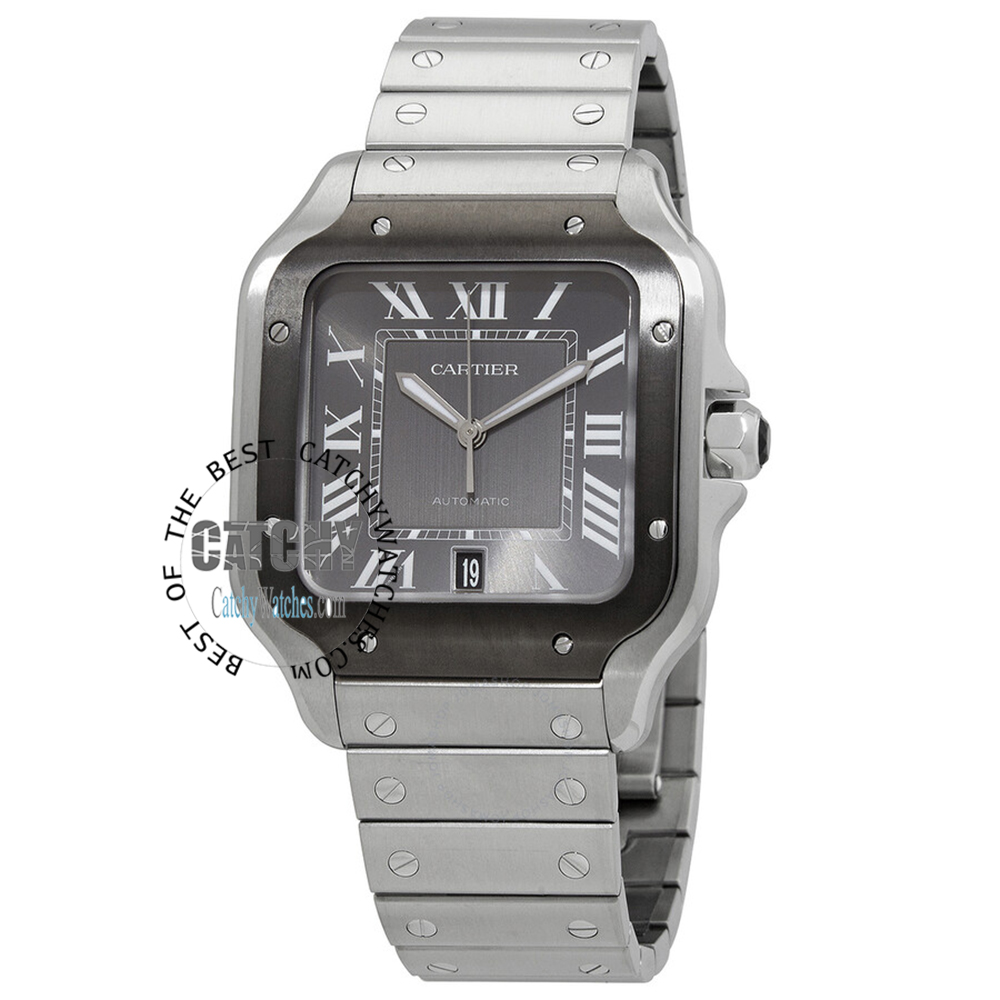 cartier-santos-model-automatic-grey-dial-mens-watch-in-egypt