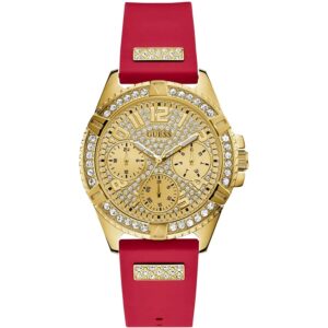 guess-lady-frontier-quartz-crystal-gold-dial-ladies-watch-gw0202g3-original-gold-dial-red-rubber-strap-egypt