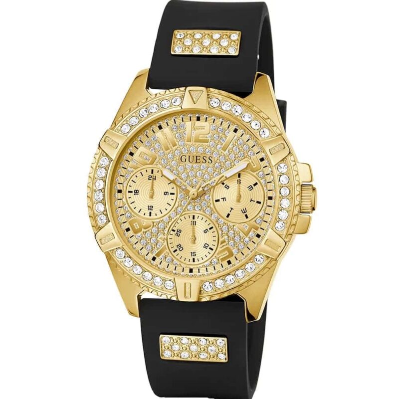 guess-lady-frontier-quartz-crystal-gold-dial-ladies-watch-w1160l1-original-gold-dial-black-rubber-strap-egypt