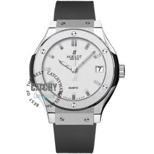 hublot-classic-fusion-racing-watch-men-women-mirror-replica-black-rubber-srap-white-dial-egypt-42mm