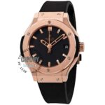 hublot-classic-fusion-racing-watch-men-women-mirror-replica-black-rubber-srap-white-dial-gold-case-egypt-42mm
