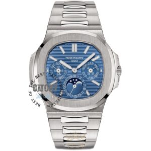 patek-philippe-men-watch-geneve-Nautilus-Blue-Dial-silver-metal-strap-automatic-egypt