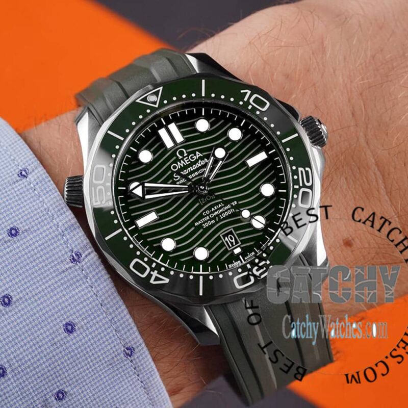 Omega Seamaster Diver Co‑Axial Automatic Green Watch - Image 7