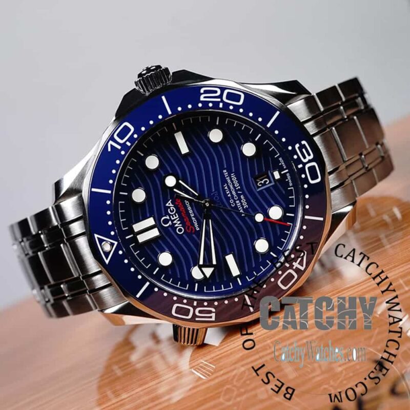 Omega Seamaster Diver Co‑Axial Automatic Blue Watch - Image 3