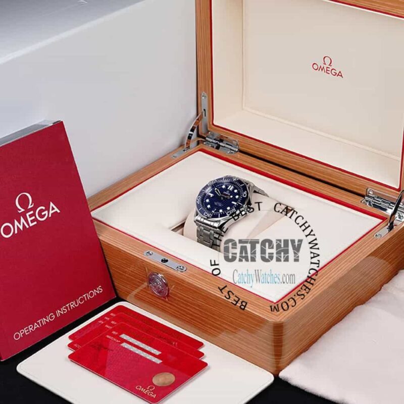 Omega Seamaster Diver Co‑Axial Automatic Blue Watch - Image 9