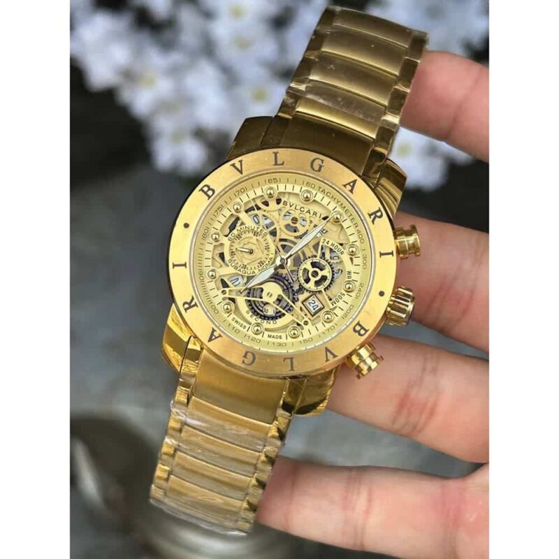 Bvlgari Diagano Men Full Gold Watch - Image 3