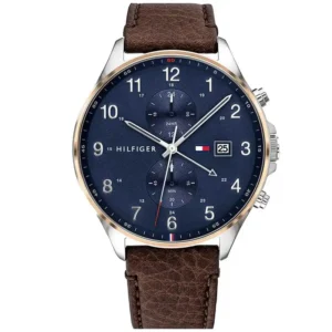 original-1791712-tommy-hilfiger-watch-men-blue-dial-leather-brown-strap-quartz-battery-analog-chronograph-west-egypt