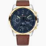 original-Tommy-Hilfiger-Men-s-Decker-1791561-Watch-blue-dial-brown-leather-strap-egypt
