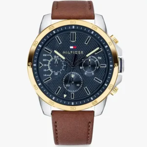 original-Tommy-Hilfiger-Men-s-Decker-1791561-Watch-blue-dial-brown-leather-strap-egypt